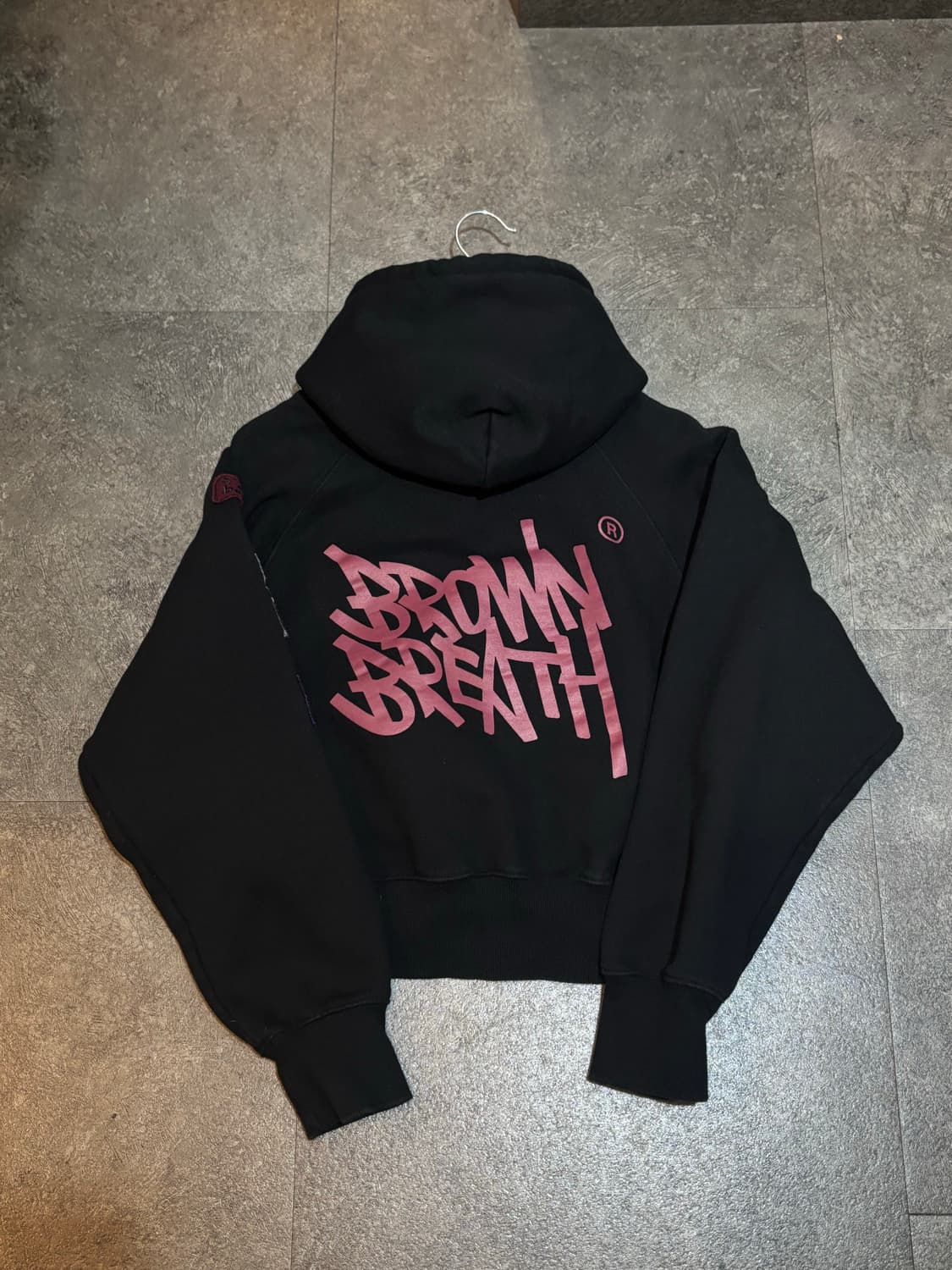 브라운브레스 여성 크롭 기모 후드티 M 상품이미지3