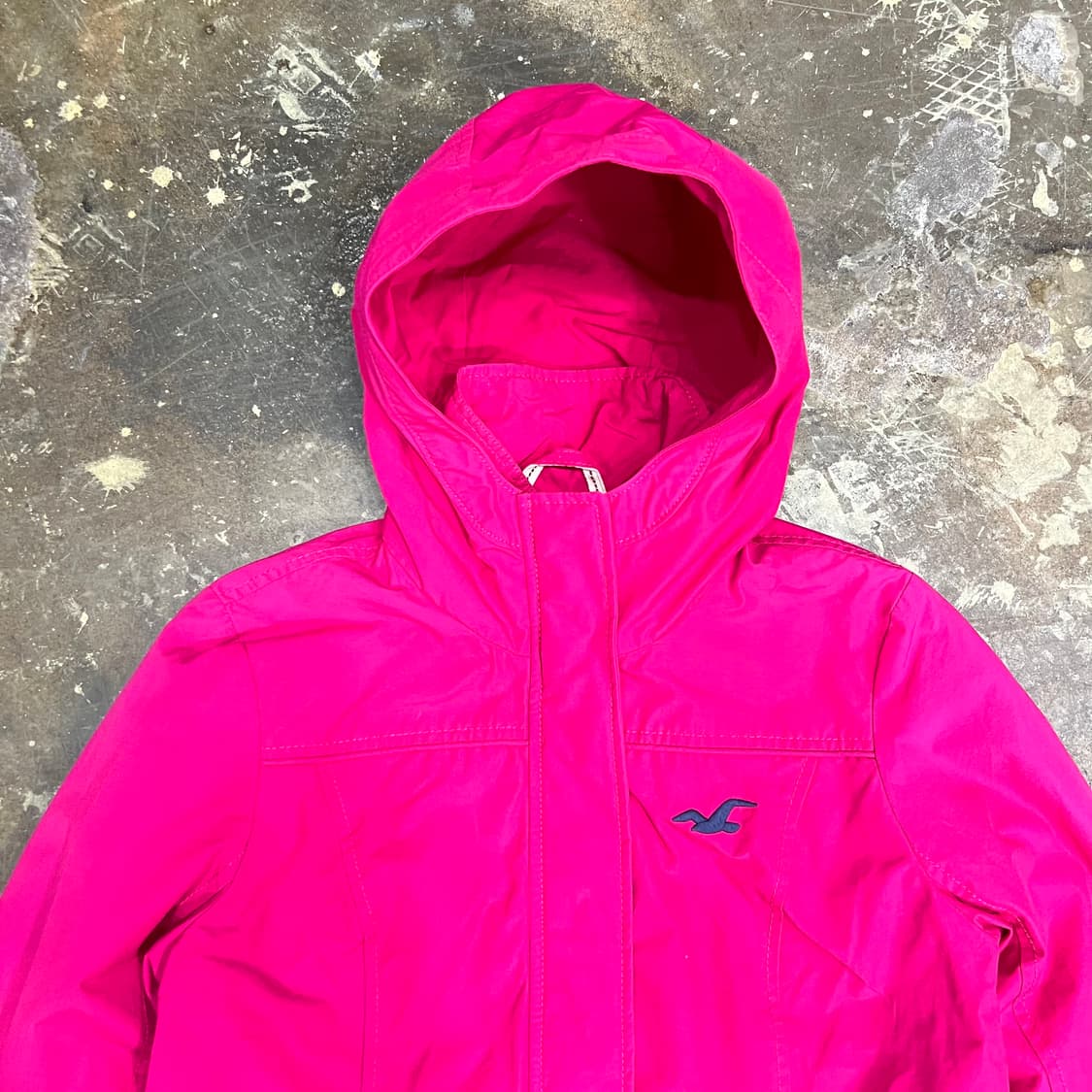 M) 홀리스터 플리스 안감 크롭 후드 자켓 점퍼 후드집업 상품이미지2