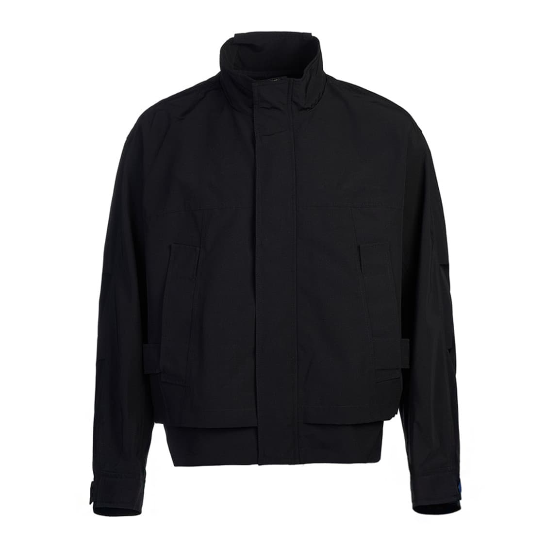 23SS 솔리드옴므 솔옴 하이넥 크롭 쉘파카 블랙 상품이미지1