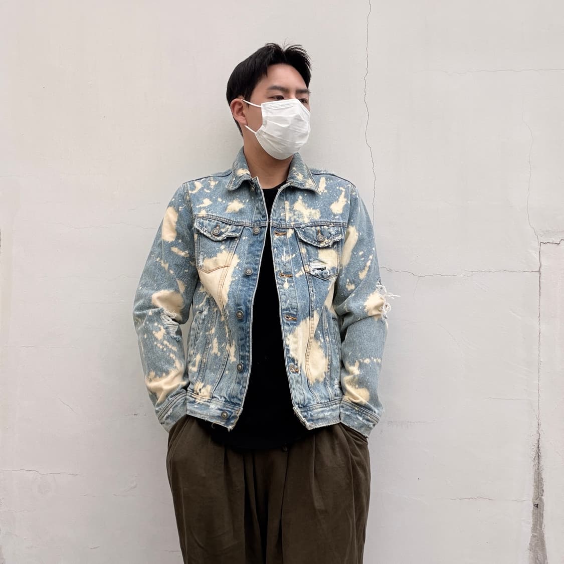 L)자라1975 데미지 워싱 데님 자켓 상품이미지1