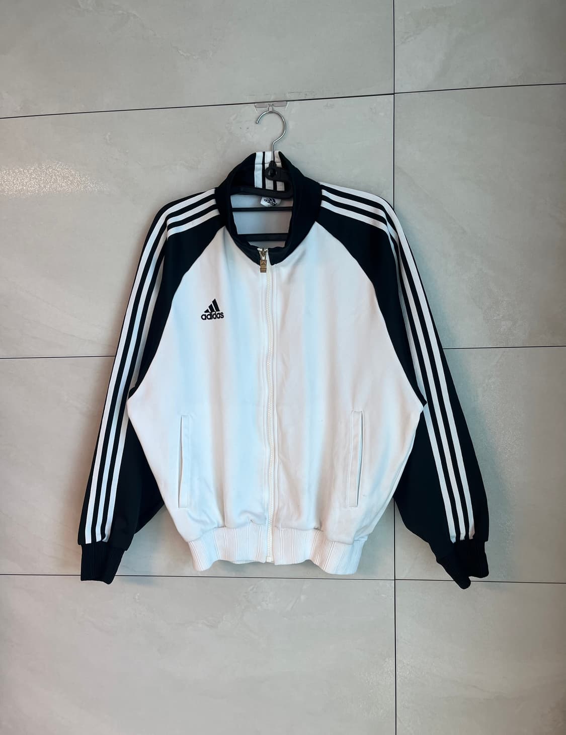 90s 재팬라인 아디다스x데상트 흰,검 대장 져지 [L] 상품이미지4