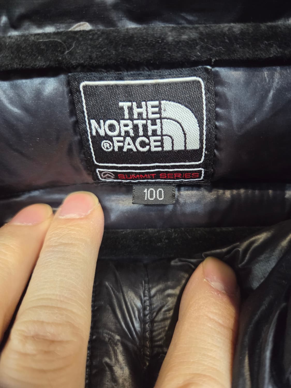 노스페이스 구형 빈티지 써밋시리즈 800 곱창 경량패딩 L 상품이미지3