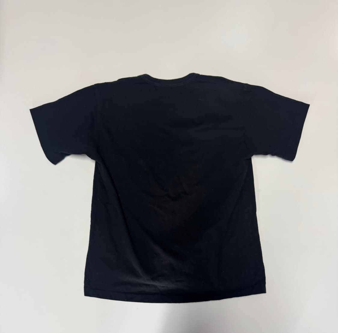 정품!! 여성 꼼데가르송 레드 하트 와팬 반팔 티셔츠 S 블랙 상품이미지2