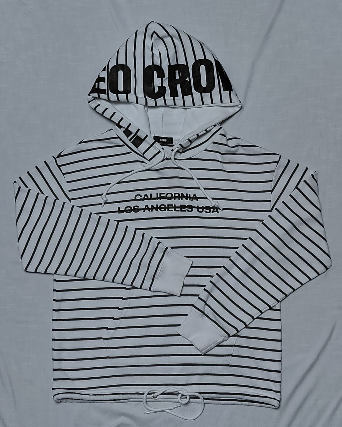[FREE] 로데오 크라운즈(RCWB) 스트라이프 후드 티셔츠 상품이미지1