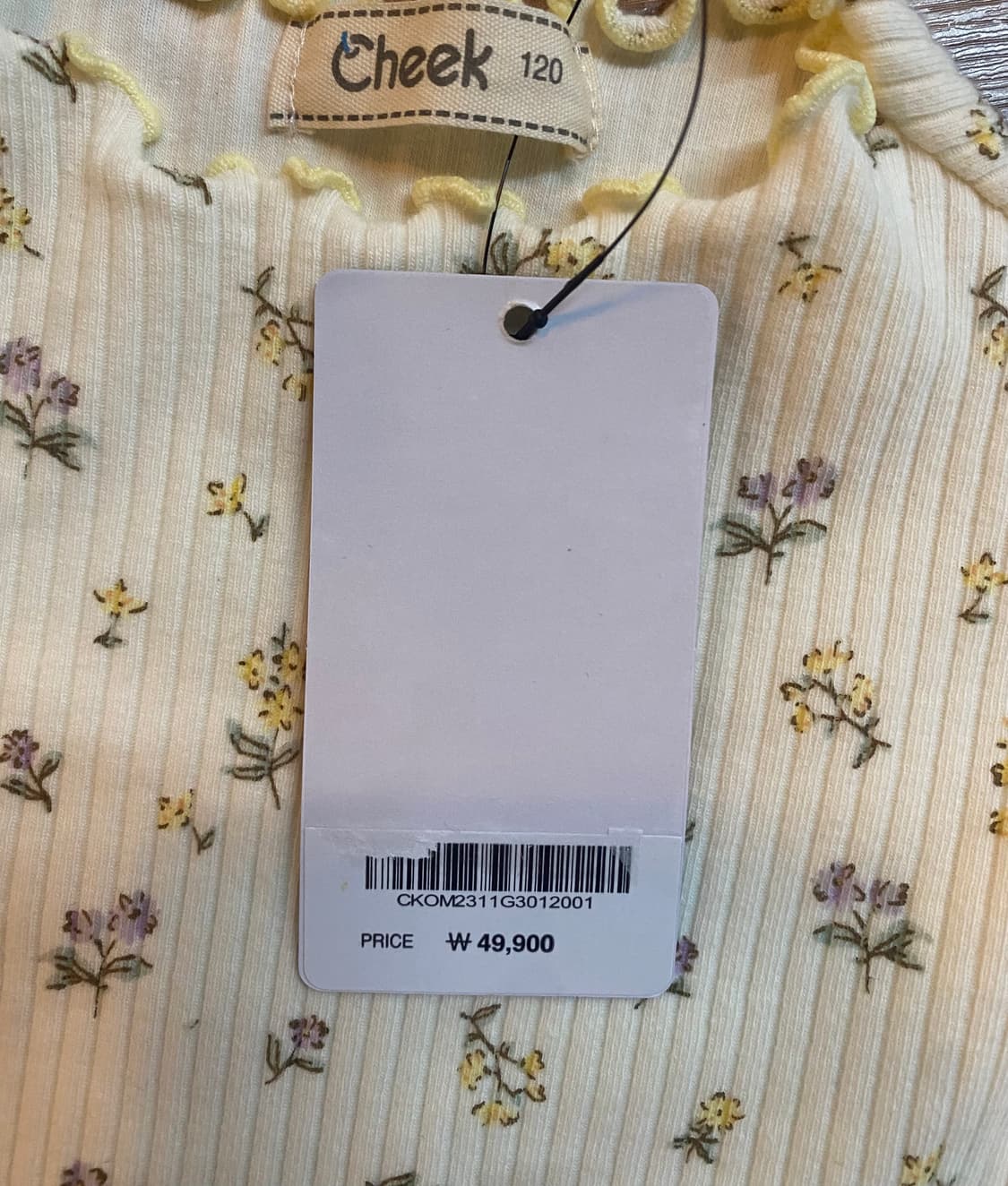 [택달린새상품] 치크(Cheek) 여아 꽃무늬 원피스 120 상품이미지8