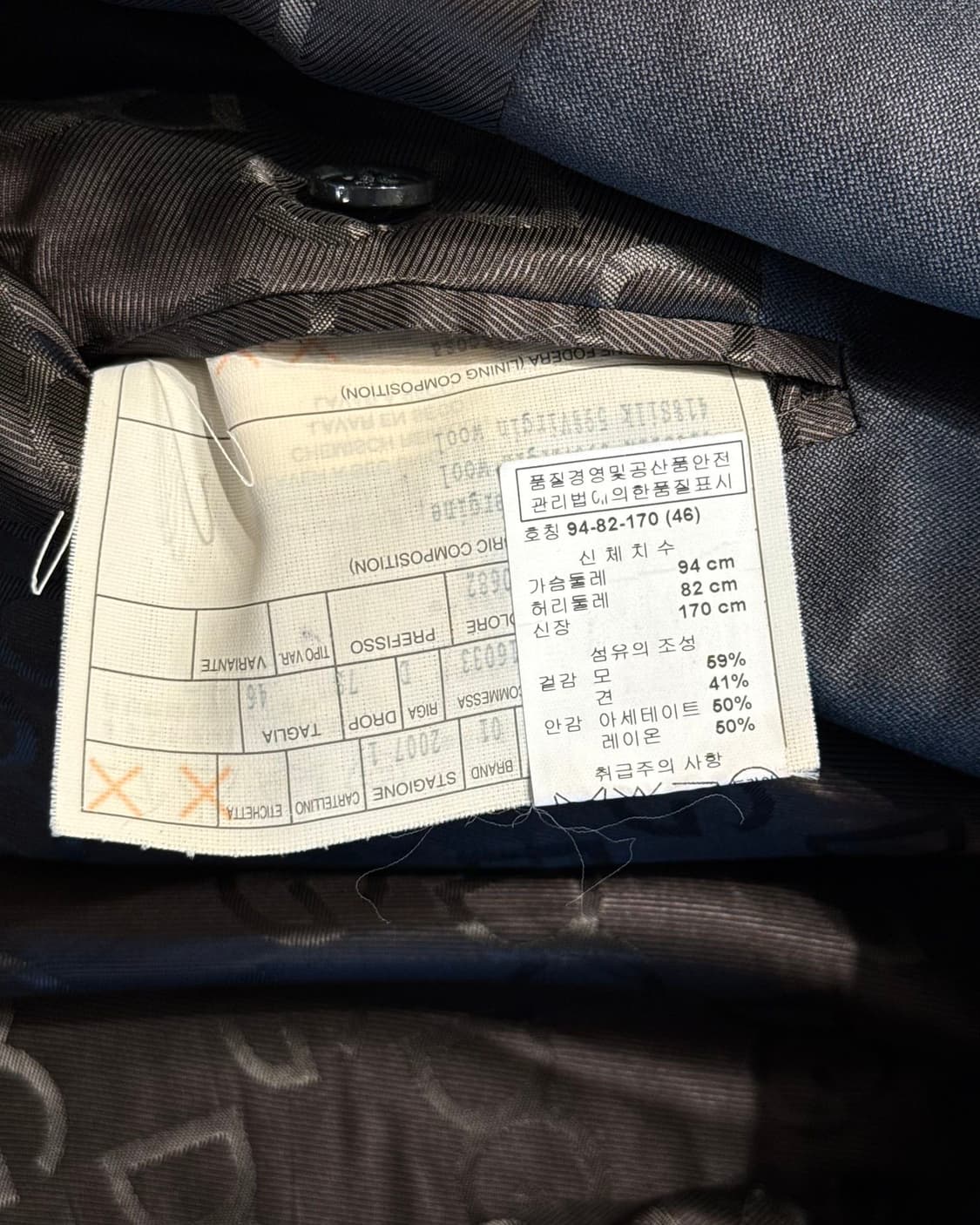 돌체앤가바나 차콜 실크 울 블렌드 블레이저 상품이미지9