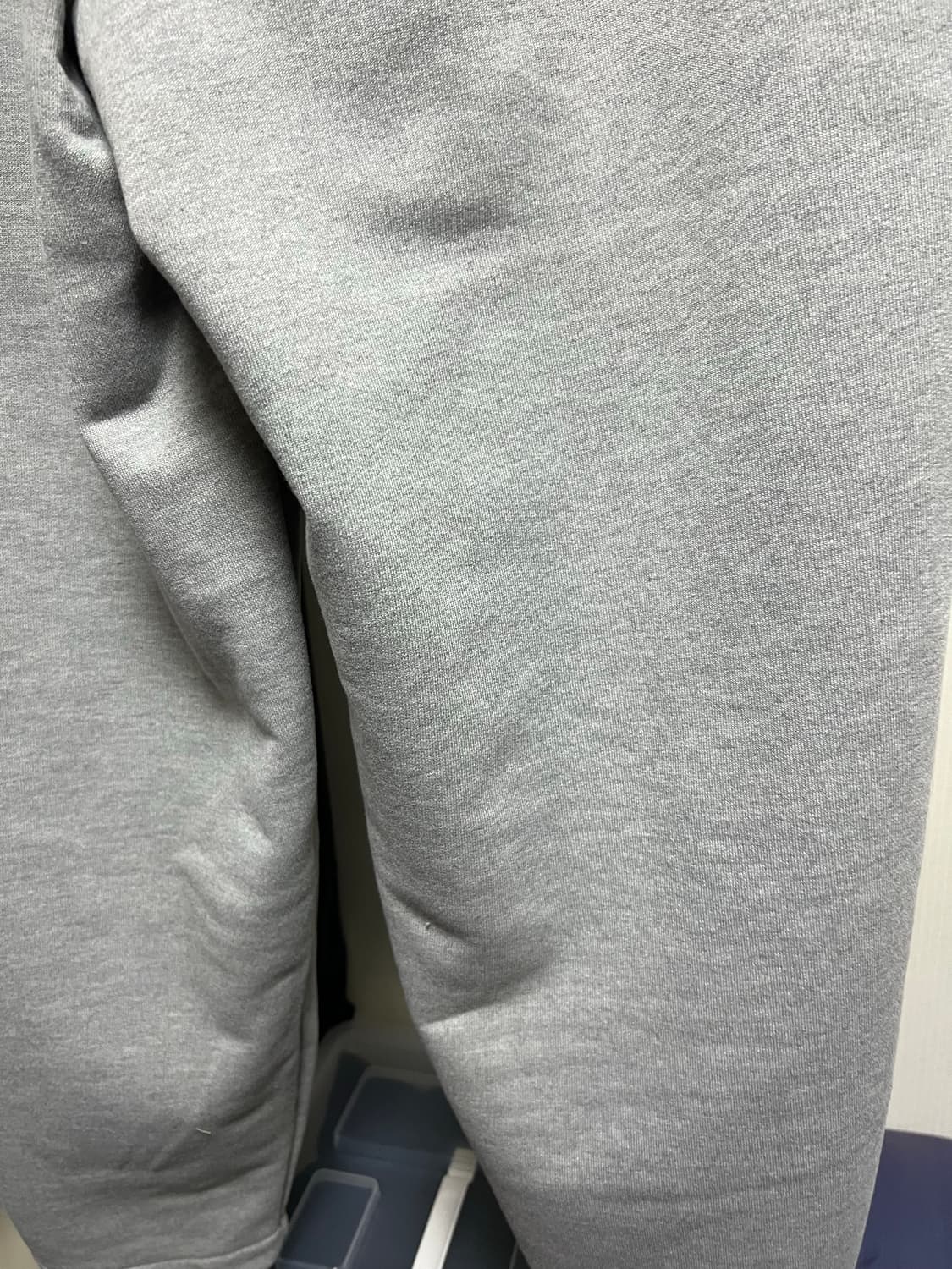 [OS] MJD x 코인 서울 벨티드 헤비 스웨트 배기팬츠 멜란지 그레이 상품이미지5