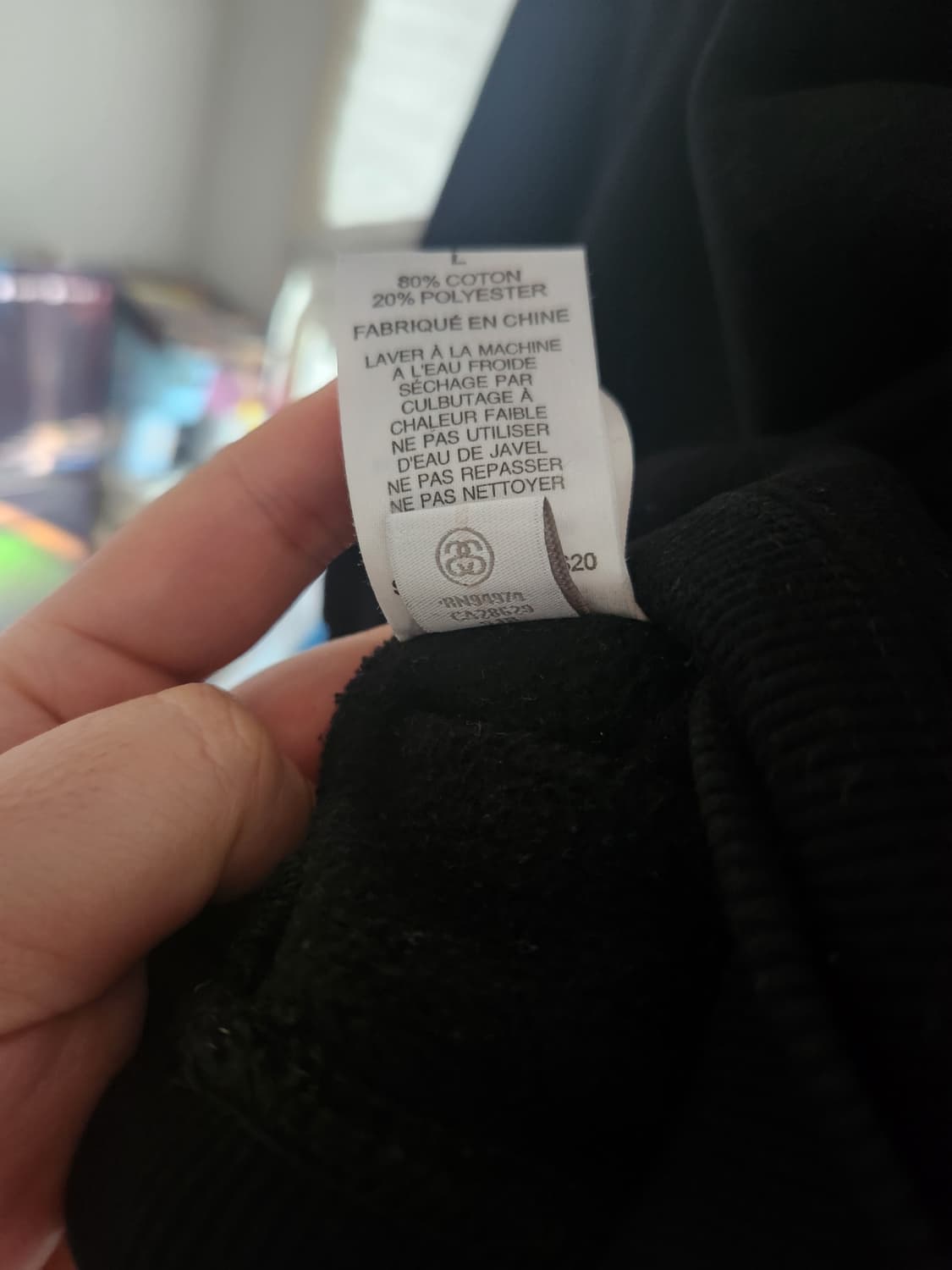 스투시 오사카 후드 블랙 L 상품이미지2