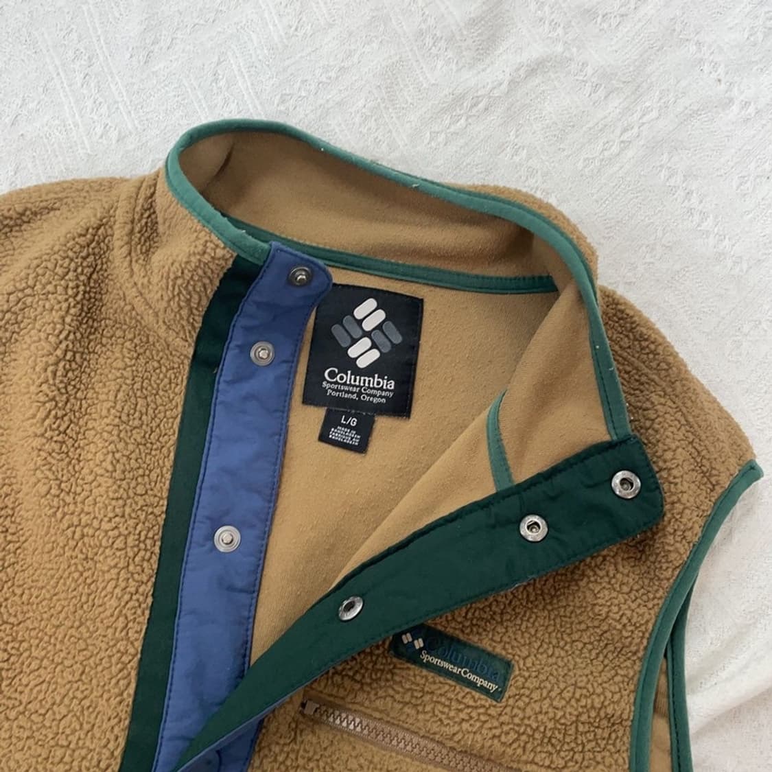 [100] 콜롬비아 뽀글이 후리스 조끼 상품이미지3