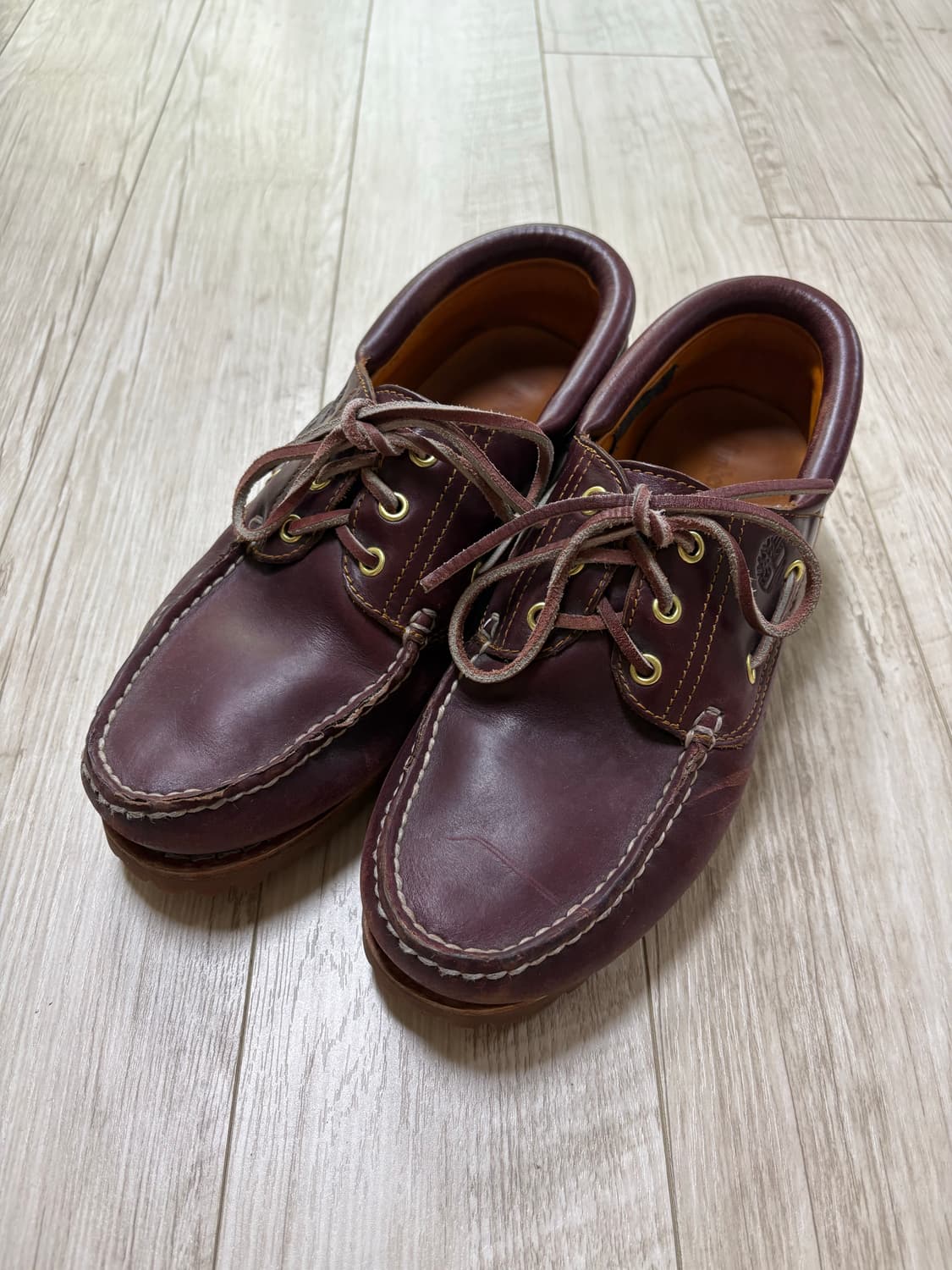 팀버랜드 3아이 보트슈즈 버건디 270 상품이미지1