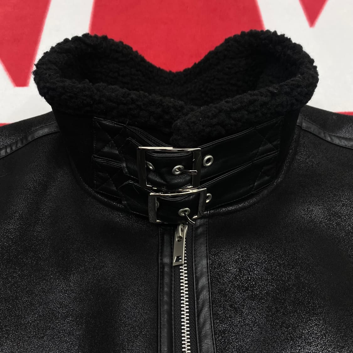 빈티지 오버핏 투웨이 무스탕 여성 Free  상품이미지4