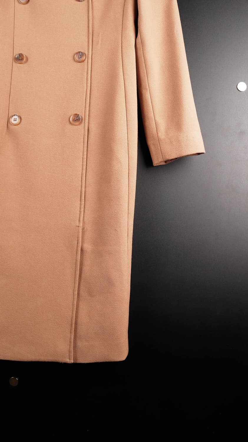 여성 더블버튼 롱코트 상품이미지3