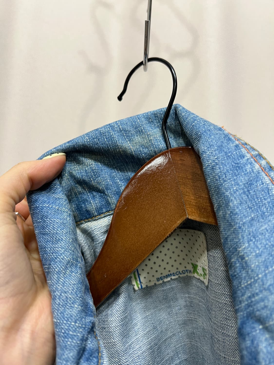 빈티지 여성 멀티포켓 데님 베스트 자켓  상품이미지5