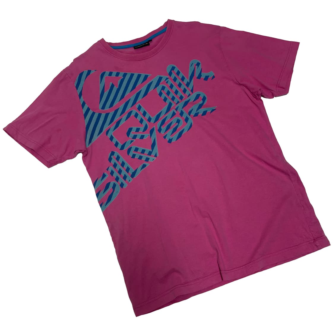 퀵실버(Quiksilver) 빅 로고 믹스 텍스처 그래픽 티셔츠 상품이미지1