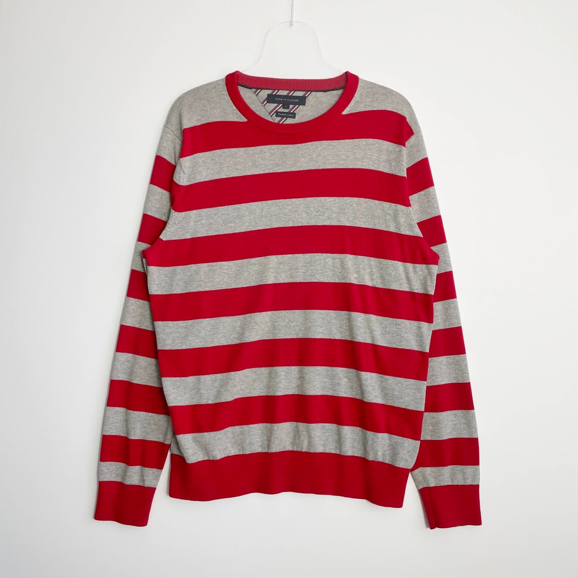 C1 타미힐피거(Tommy Hilfiger)스트라이프 크루넥 스웨터 XL 상품이미지1