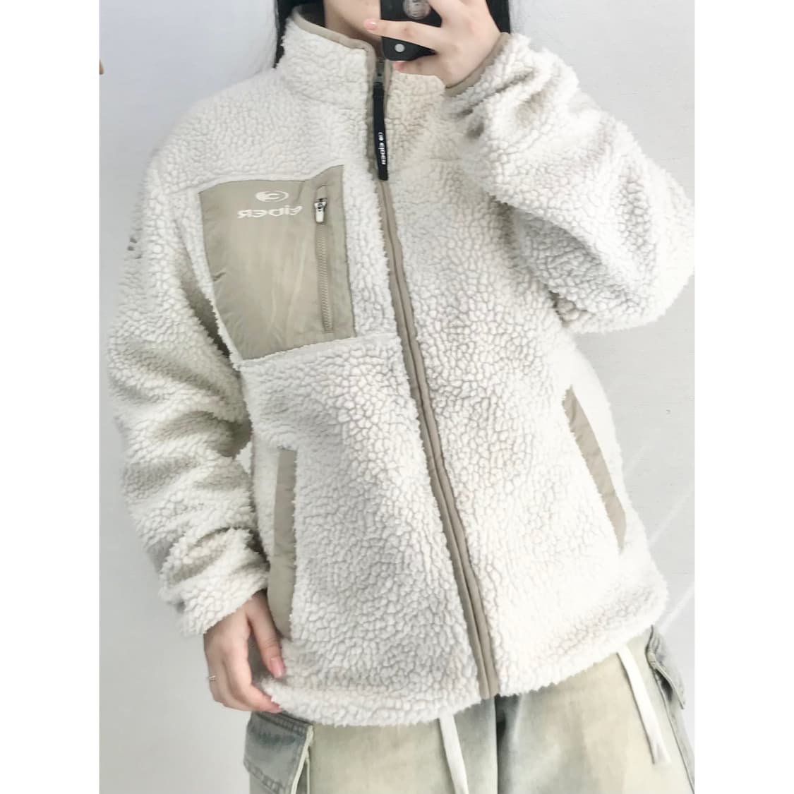 아이더 뽀글이 플리스 L 상품이미지1