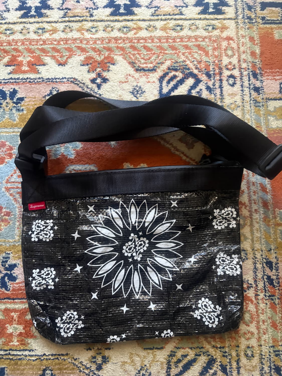 슈프림 Supreme Bandana Trap Side Black - 21 상품이미지4