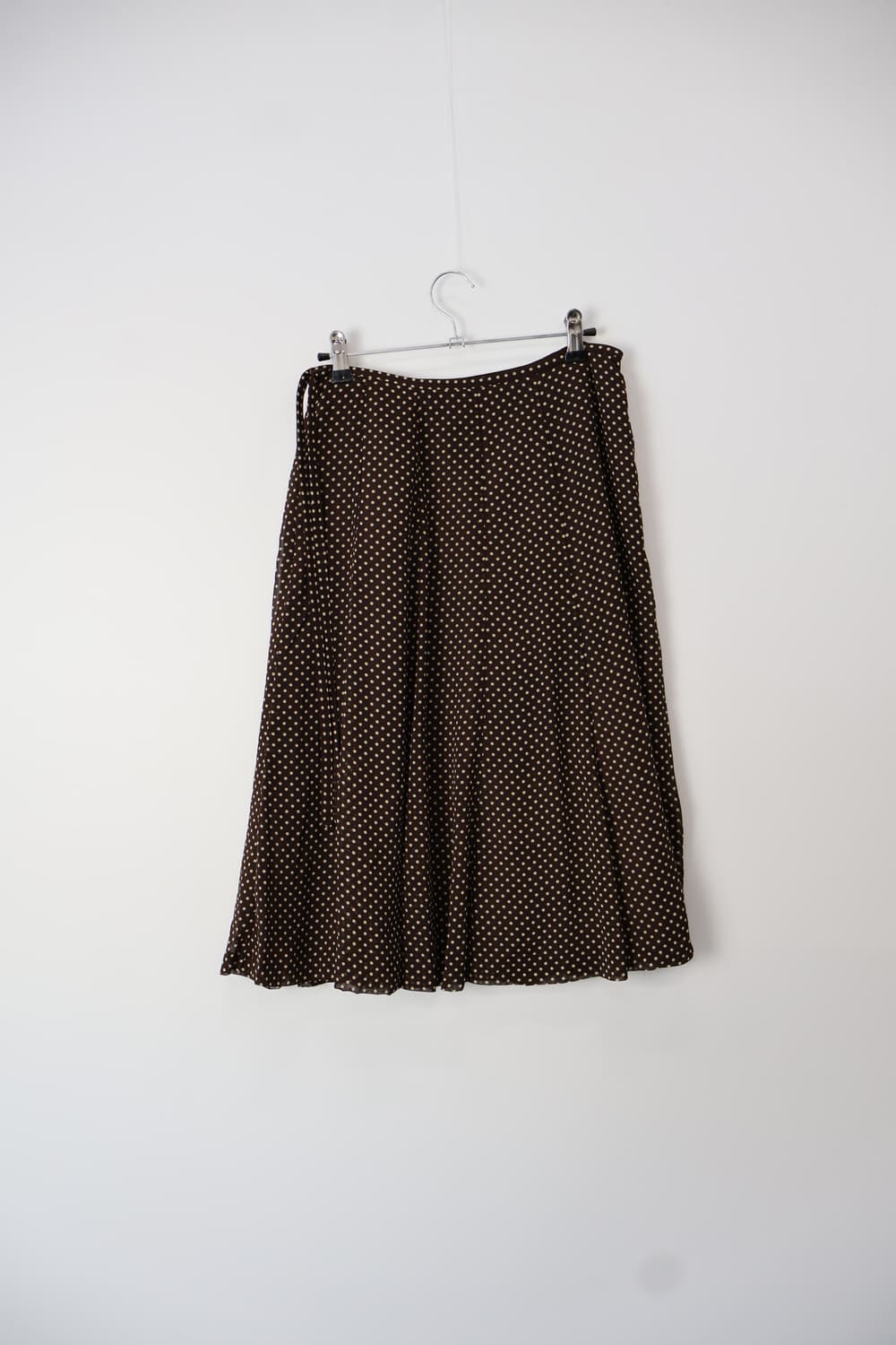 Jpn Brown Polka Dot Chiffon Skirt 상품이미지5