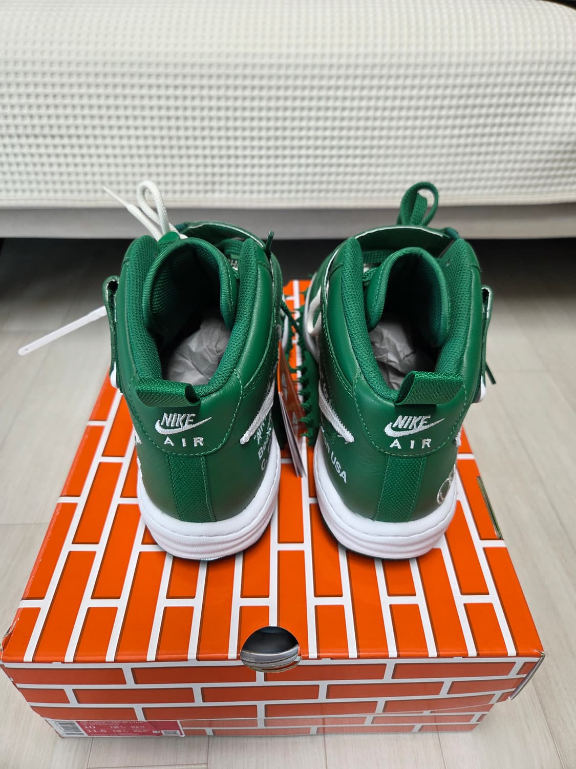 나이키 X 오프화이트 에어포스1 파인 그린 [280,새상품]  상품이미지4