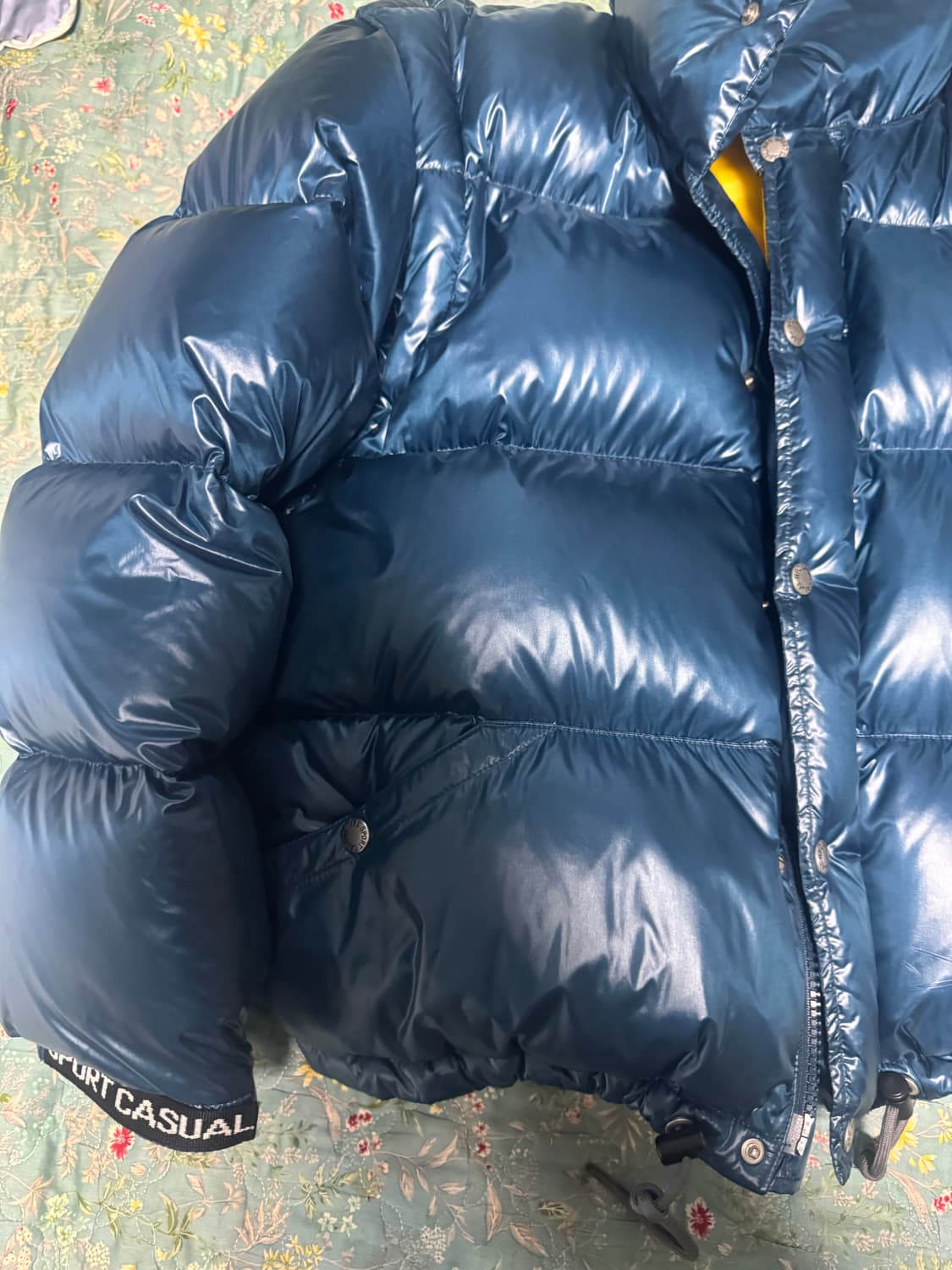 [M]헤리티지플로스 패딩 블루 상품이미지2