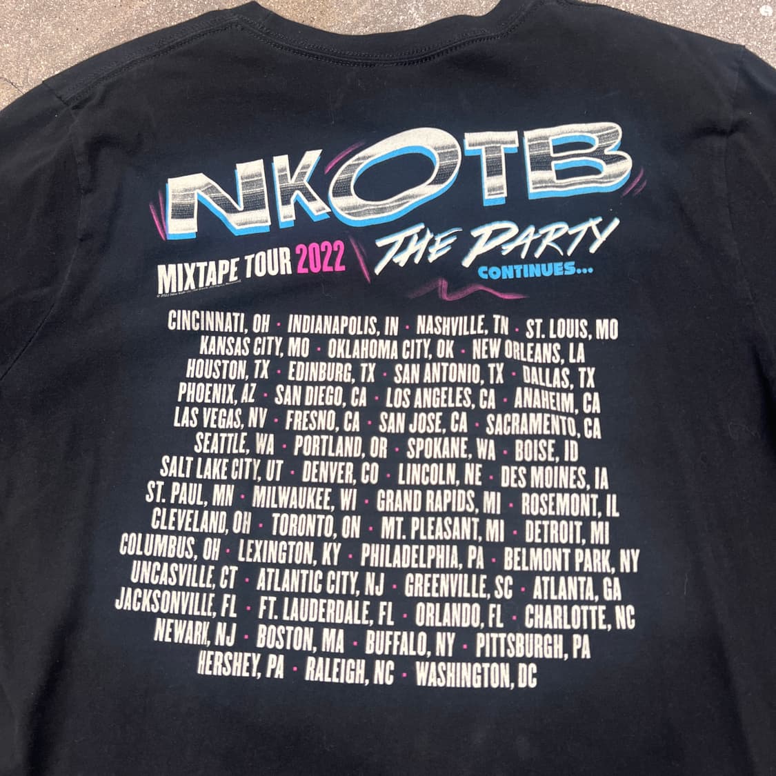 뉴키즈온더블록 2022 Mixtape Tour T 상품이미지3