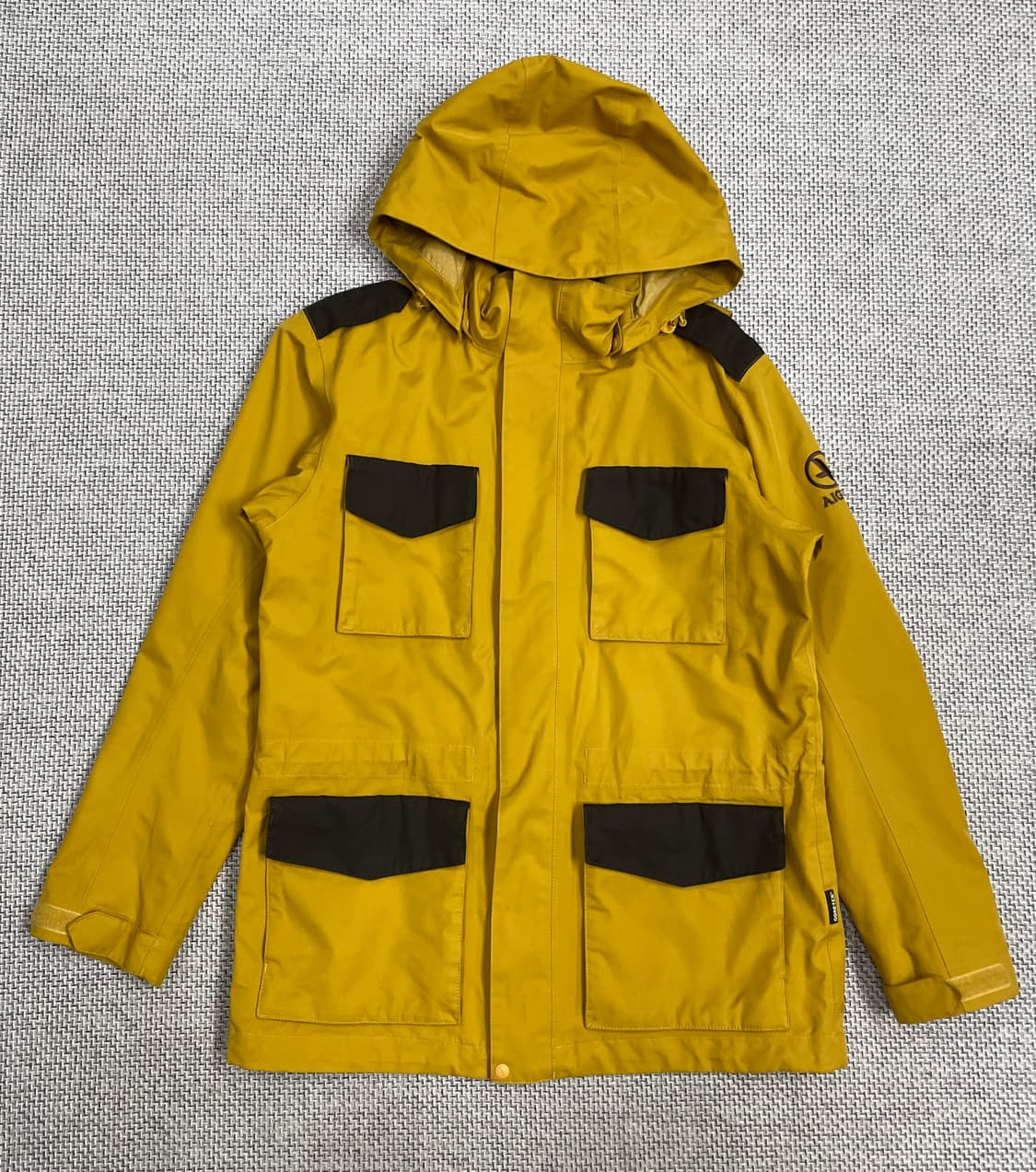 AIGLE 고어텍스 야상 자켓 L사이즈 옐로우 상품이미지1