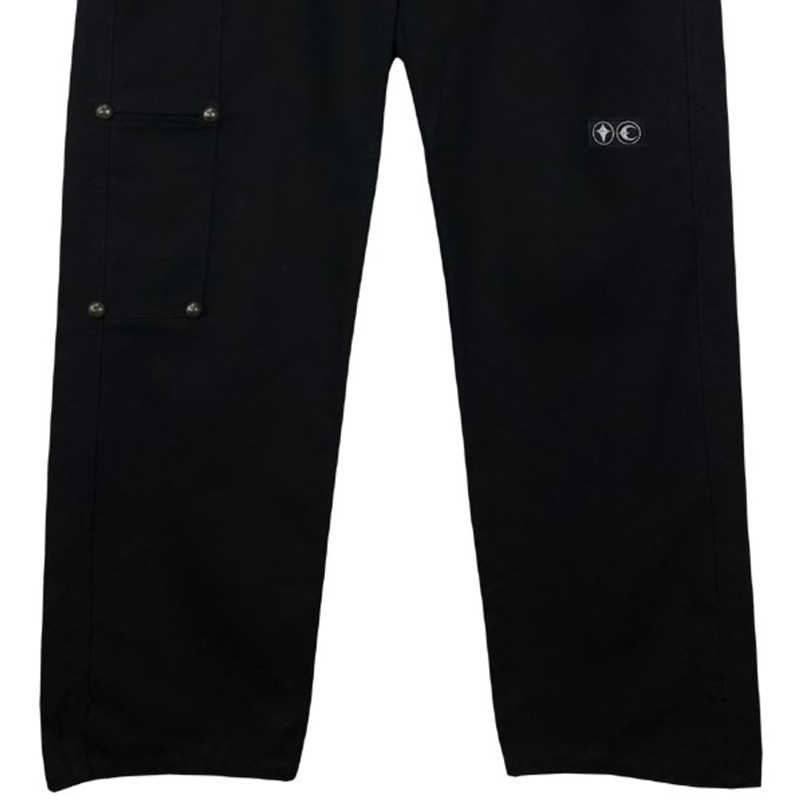 [떠그클럽] 초판 더블니 워크 팬츠 블랙 P01552 상품이미지5