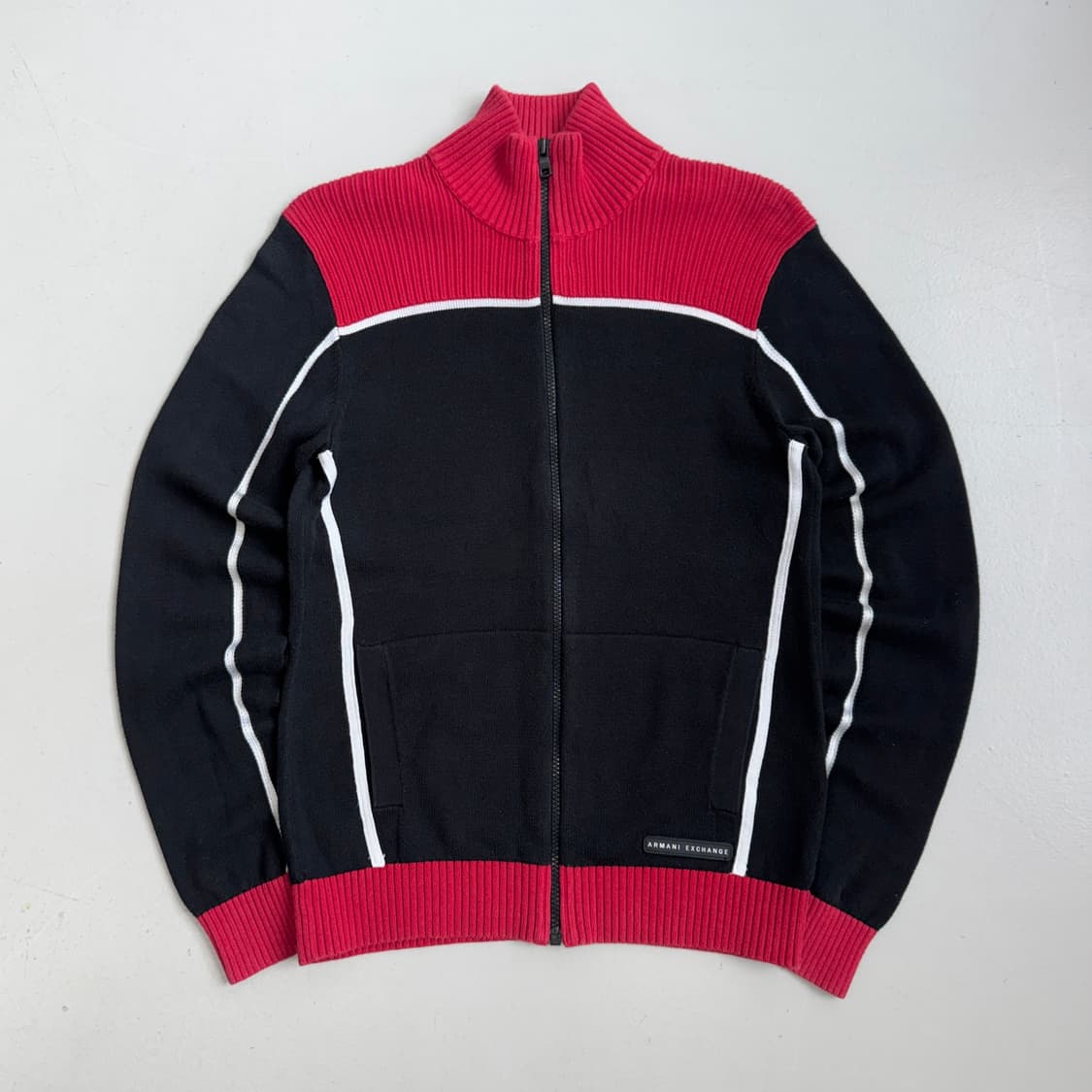 아르마니 익스체인지 하이넥 니트집업 상품이미지2