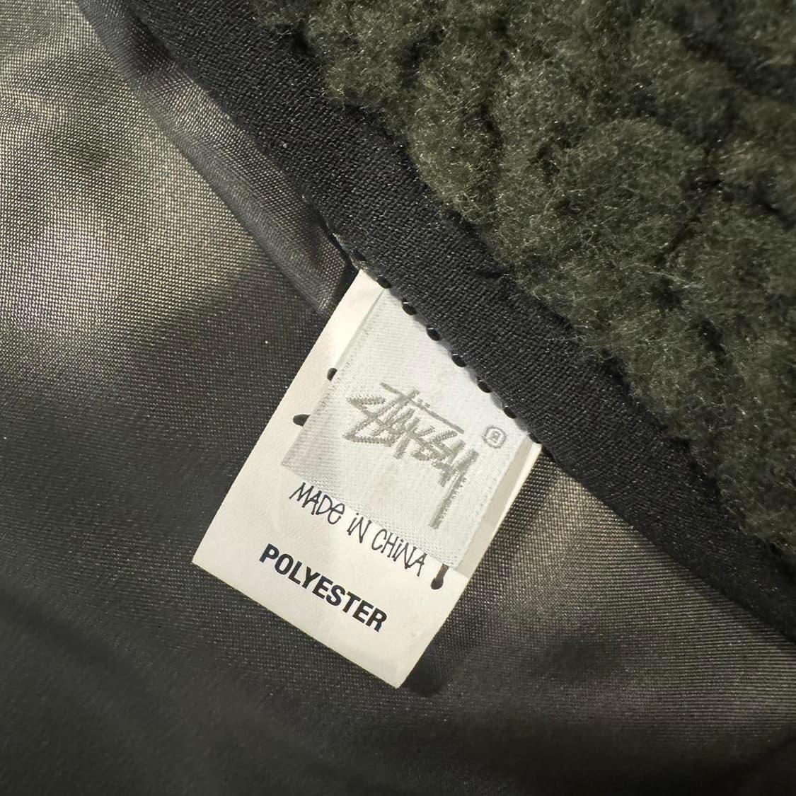 스투시 쉐르파 플리스 자켓 카키 상품이미지7