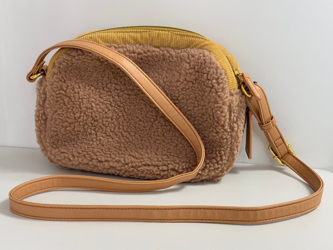 리즈리사 lizlisa 크로스백 하트 코듀로이 양털 브라운 갸루 모리걸 상품이미지2