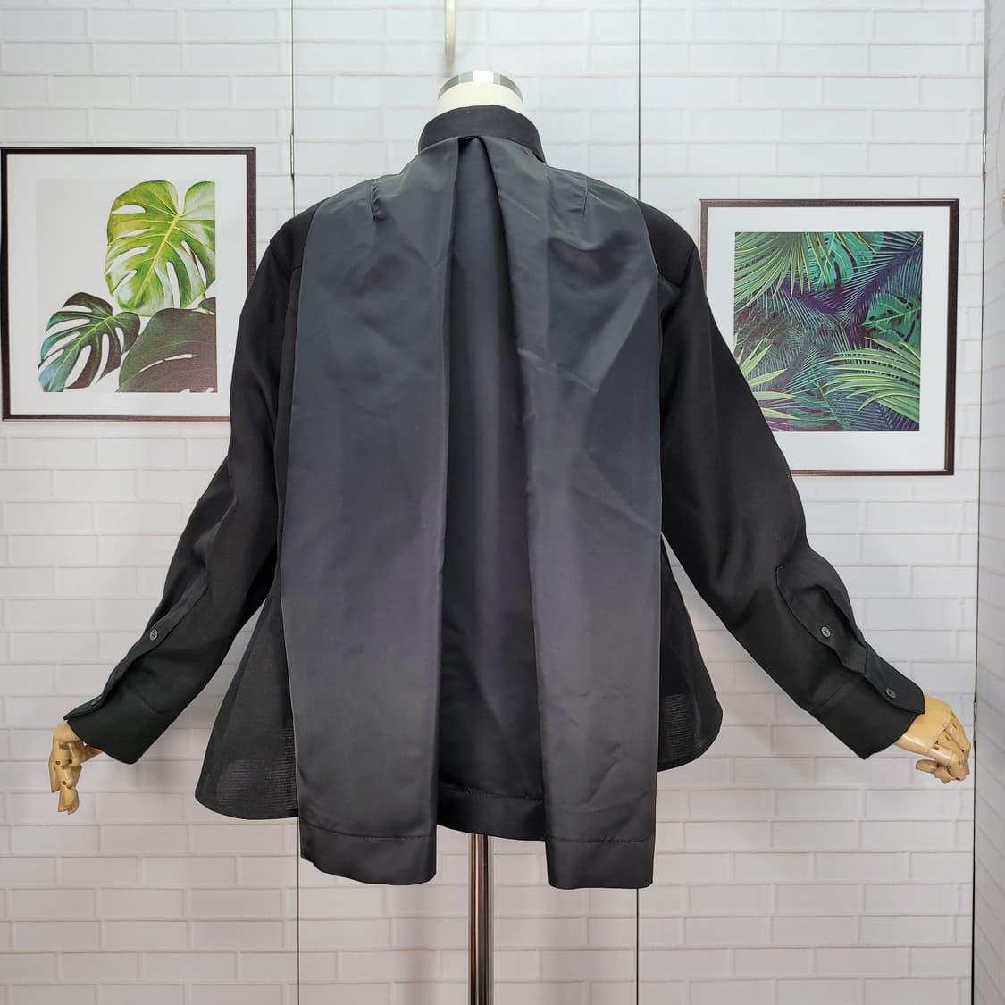 2024년 사카이 블랙 긴팔 셔츠 블라우스 1사이즈 새상품급 상품이미지6