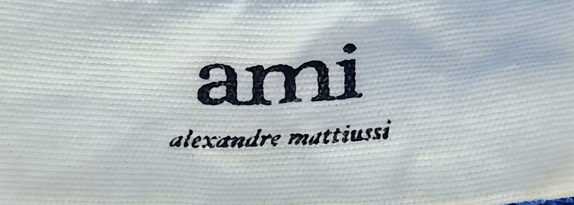 아미 스몰 하트 로고 블루 맨투맨 L 상품이미지3