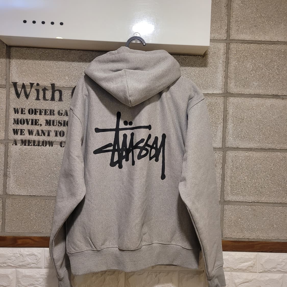 스투시 베이직로고 후드 S 상품이미지2