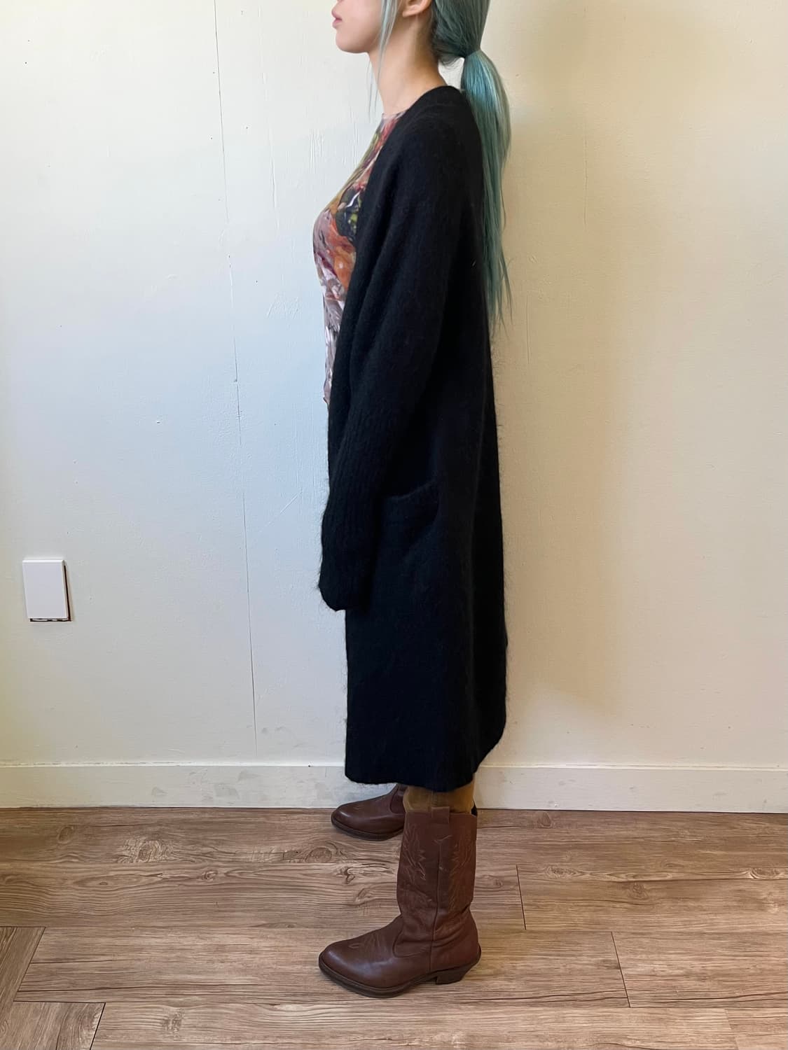 Acne Studios 모헤어 블랙 롱 가디건 상품이미지9