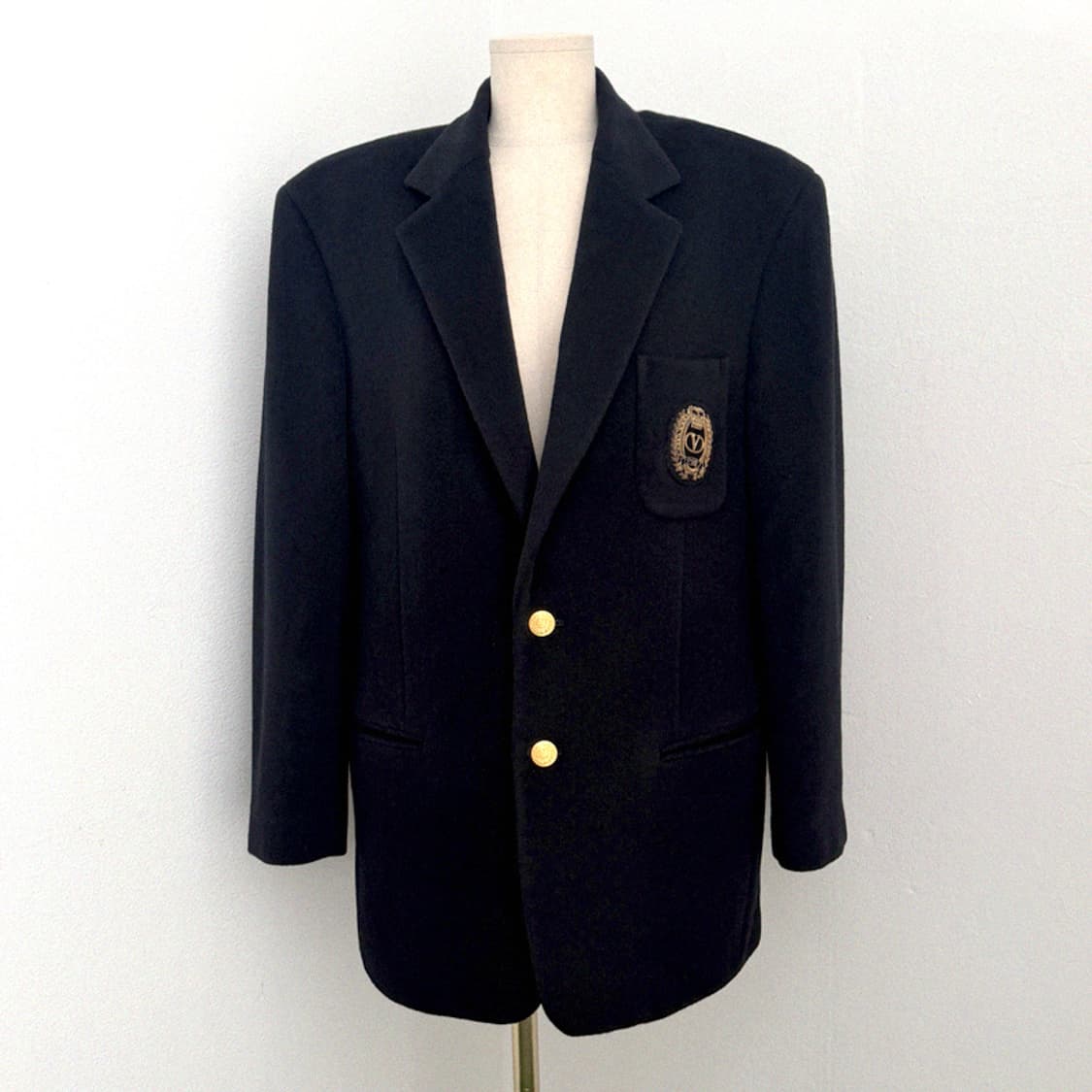 발렌티노 스포츠 엠블럼 와펜 금장버튼 아이비리그 스쿨룩 자켓 상품이미지1