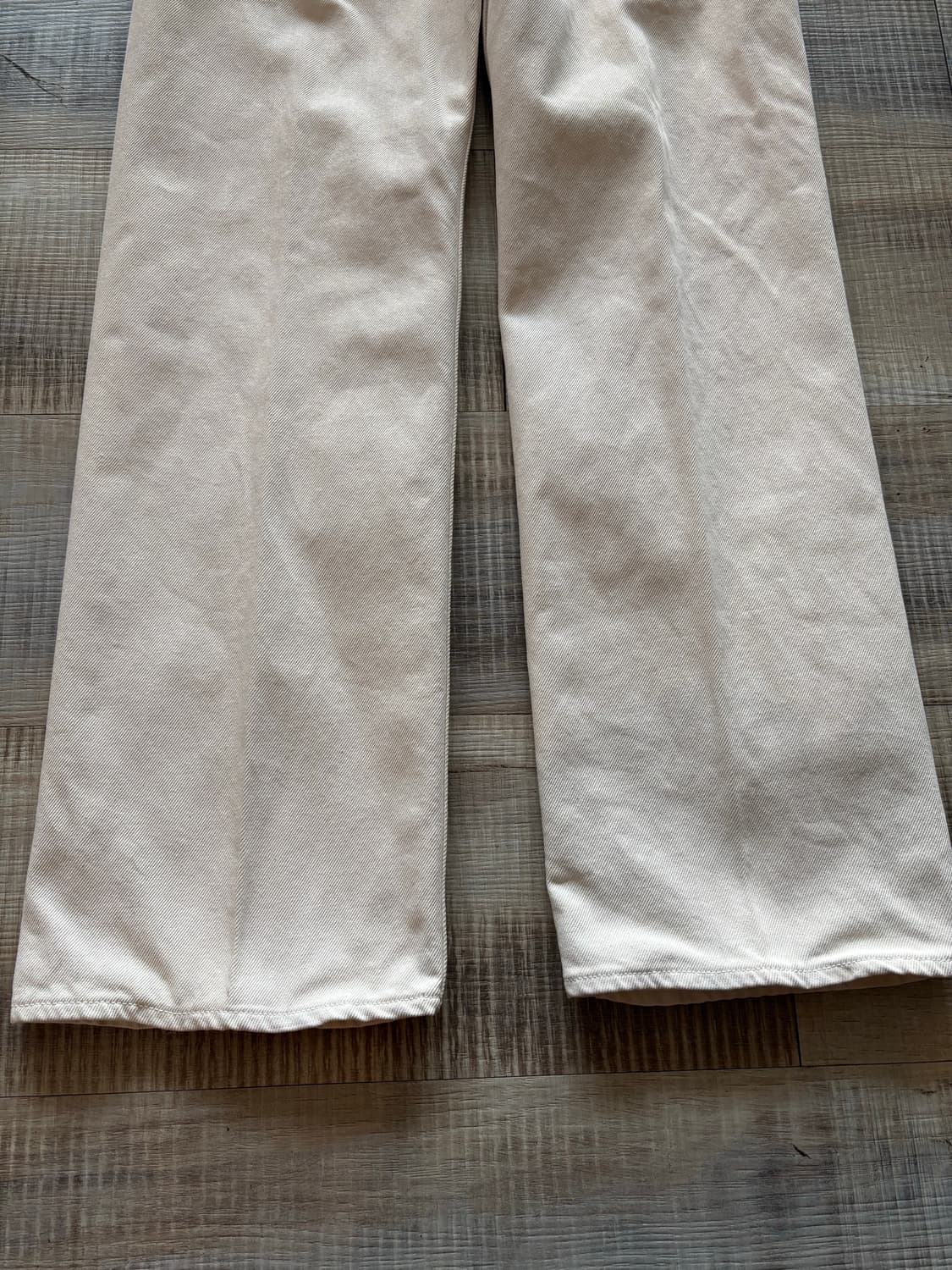 [28] 오라리 하드트위스트 5p 데님 팬츠 아이보리 상품이미지3