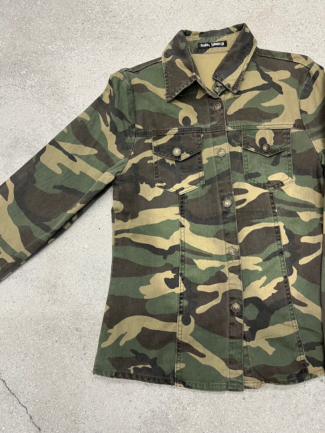 Baby shoop 밀리터리 데님 자켓 상품이미지2