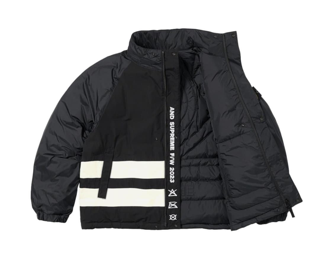 [M]슈프림 스톤아일랜드 리버시블 다운 패딩 블랙 상품이미지2