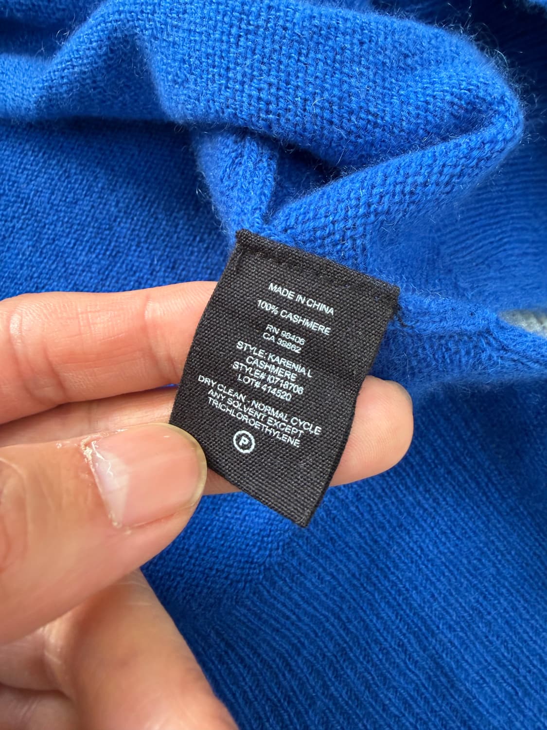 정품) 띠어리 여성 캐시미어100 니트 스웨터 S 상품이미지7