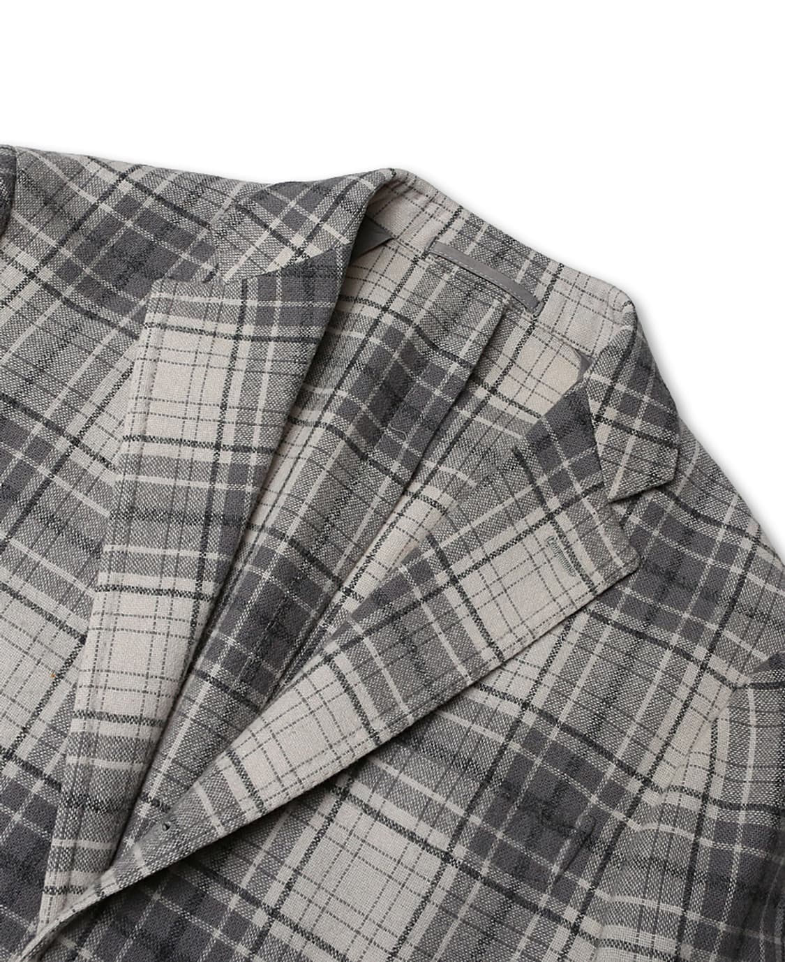 링자켓 [Ring Jacket] 아이보리 그레이 체크 자켓 상품이미지2