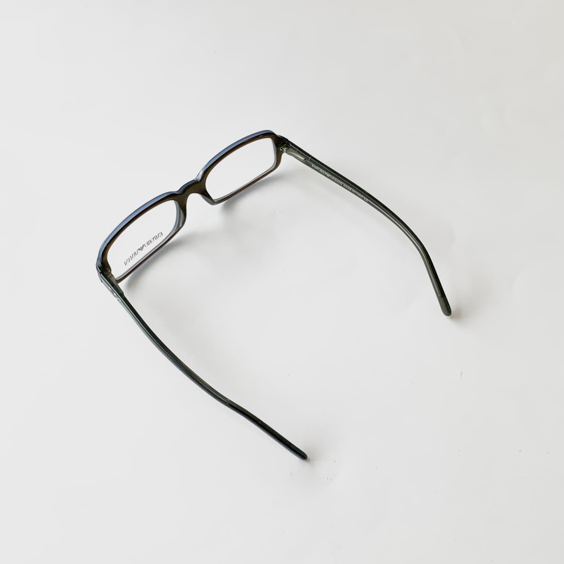 853 데드스탁 빈티지 엠포리오 아르마니 뿔테 블루 슬림 사각 남녀공용  상품이미지5