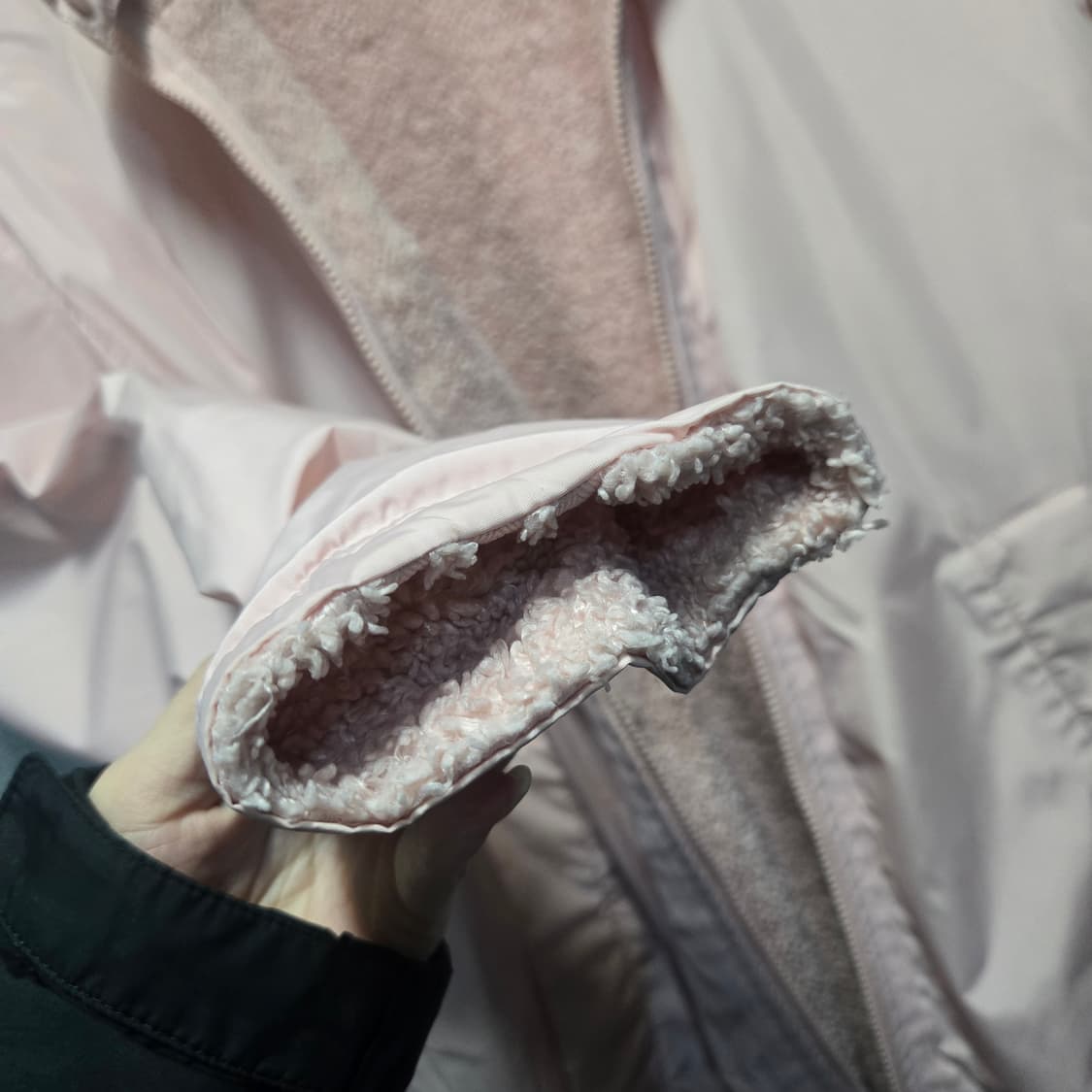 아디다스 핑크 롱 리버시블 패딩  상품이미지8