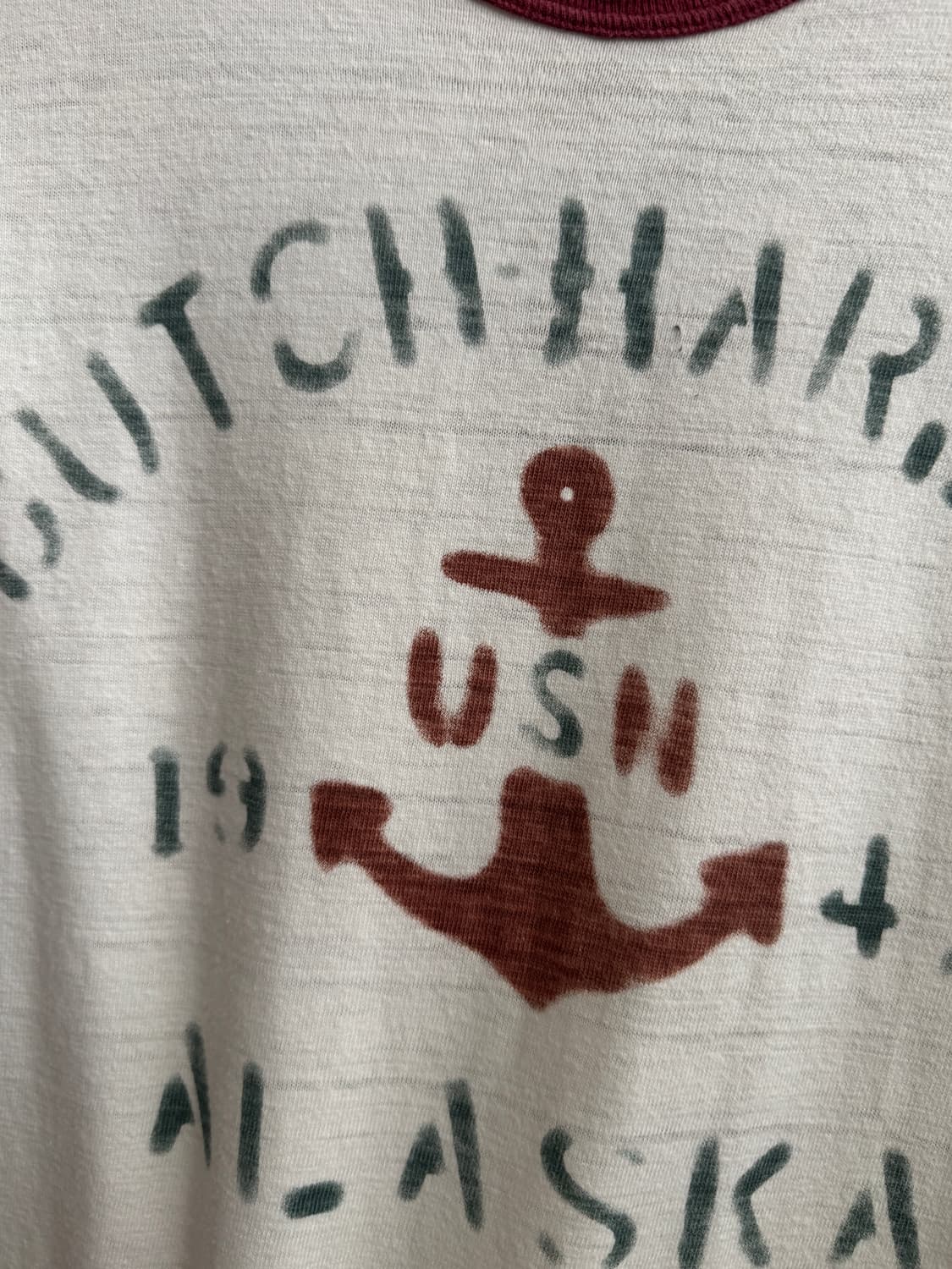 [S]WAREHOUSE 웨어하우스 U.S NAVY 링거 티셔츠 상품이미지3