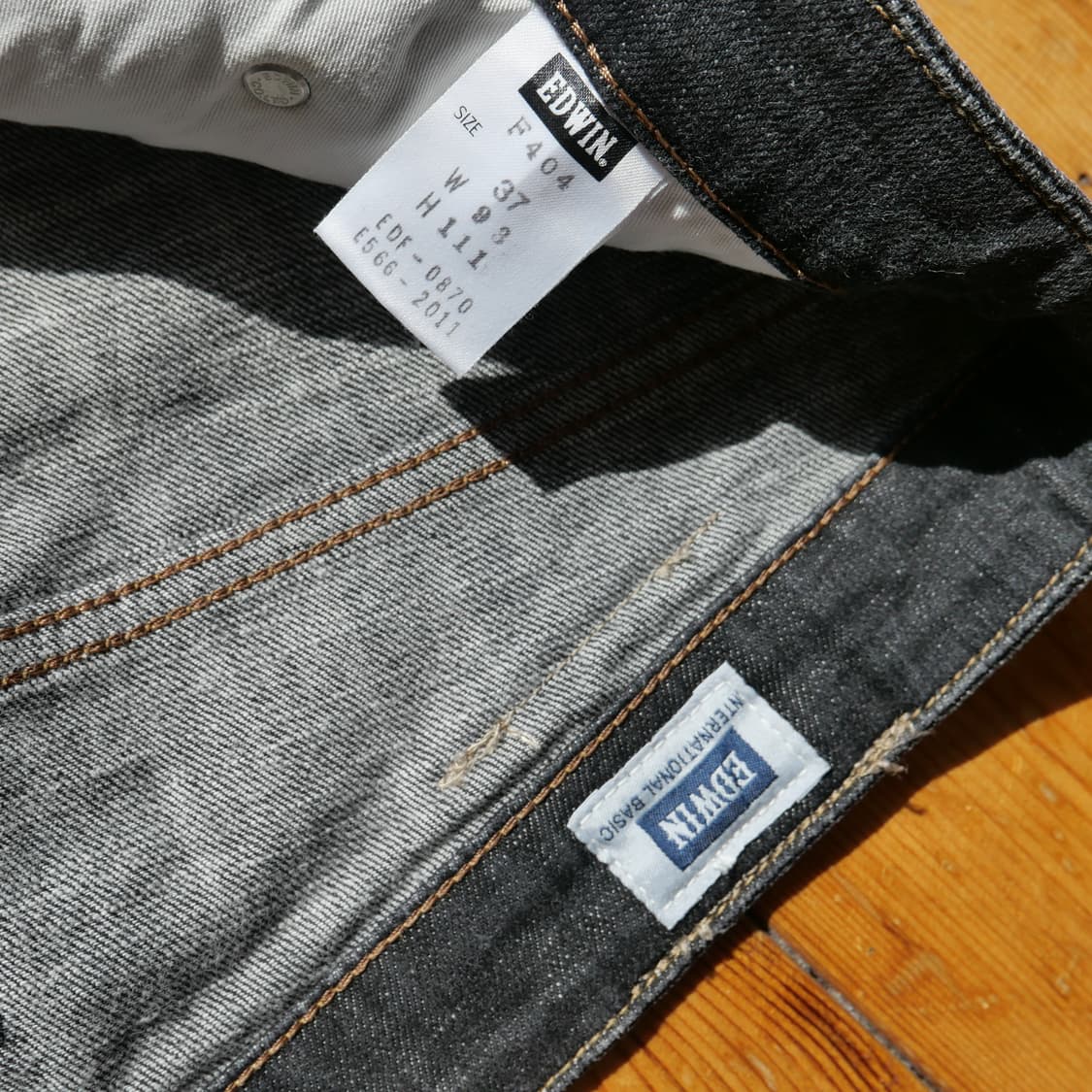 에드윈 F404 블랙 스트레치 데님 (Japan / 스판 혼방) 상품이미지7
