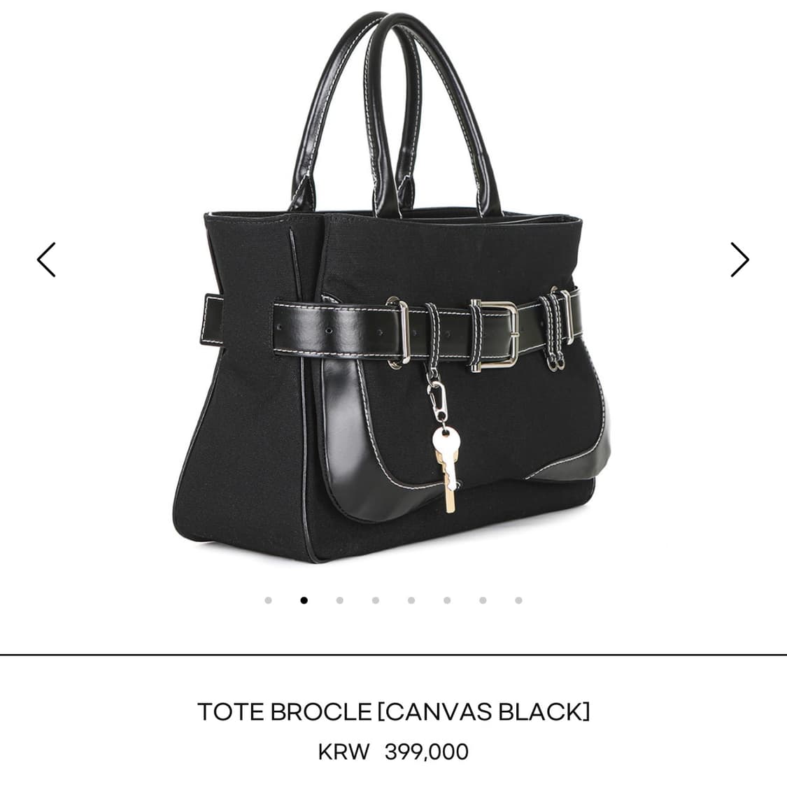 오소이 브로클 토트백 TOTE BROCLE [CANVAS BLACK] 상품이미지2