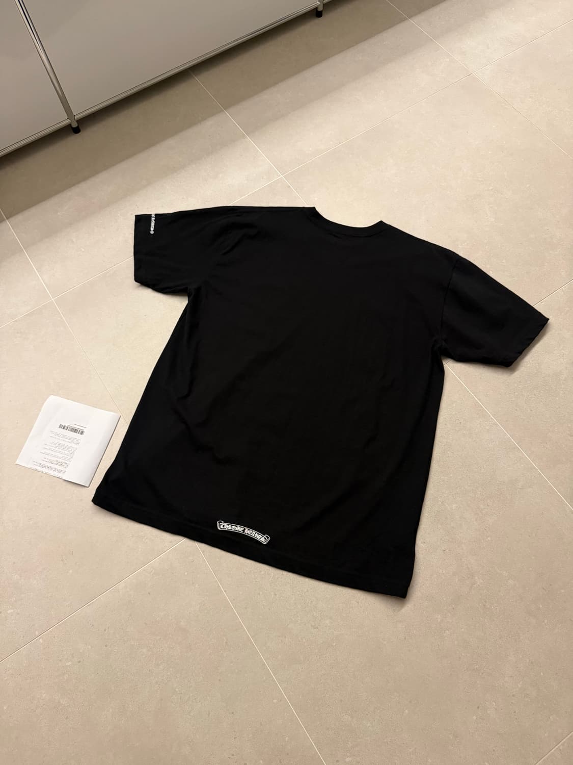 [XL] 크롬하츠 숏 슬리브 포켓 크루 넥로고 반팔 티셔츠 블랙 상품이미지5