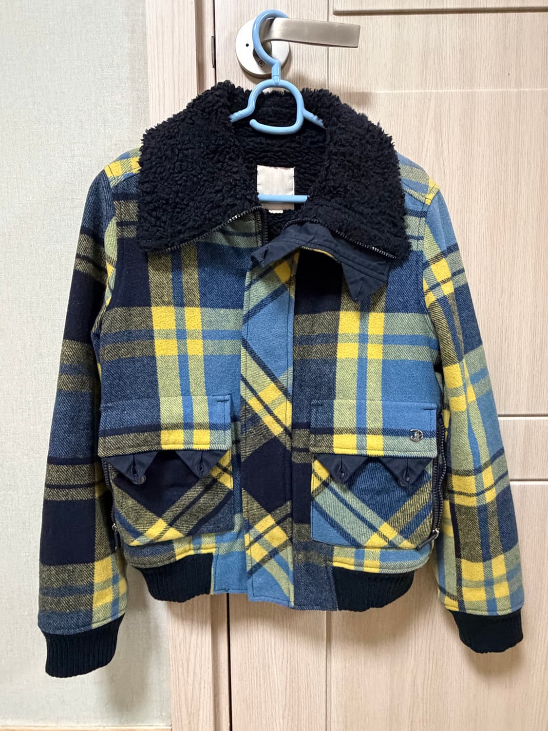 디젤 DIESEL 체크 양털 자켓 (여성 S~M) 상품이미지1