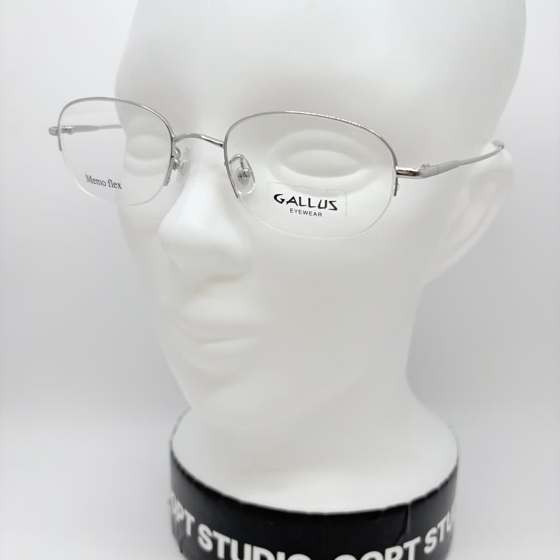 GALLUS 실버 스퀘어 반무테 상품이미지5