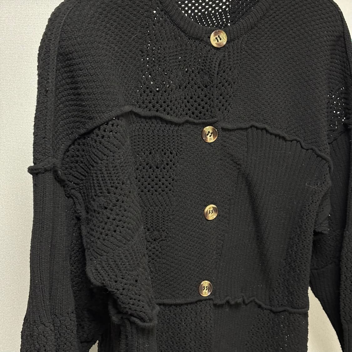 f) perverze 퍼버즈 대미지 가디건 상품이미지2