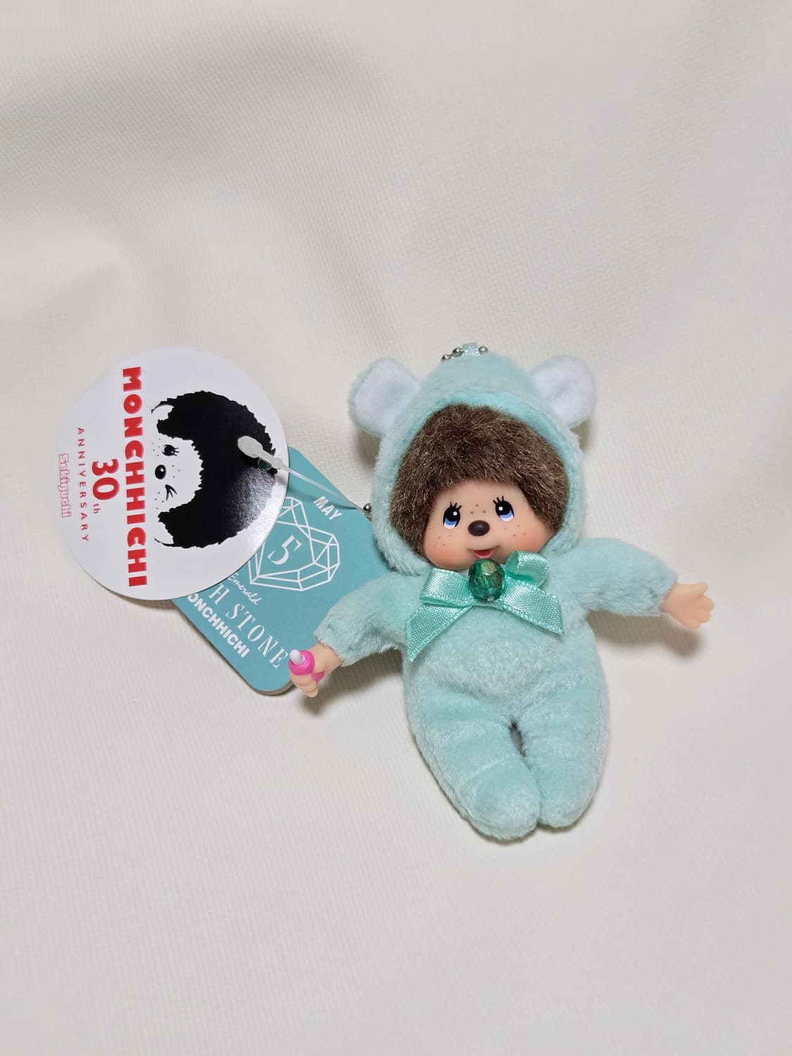 몬치치 탄생석 5월 파스텔하늘 키링 상품이미지2